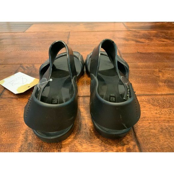 Marni Black Jelly Strappy Sandals W/ Hook & Loop Closure, Size 8 (US), 38 (IT) - Picture 5 of 8